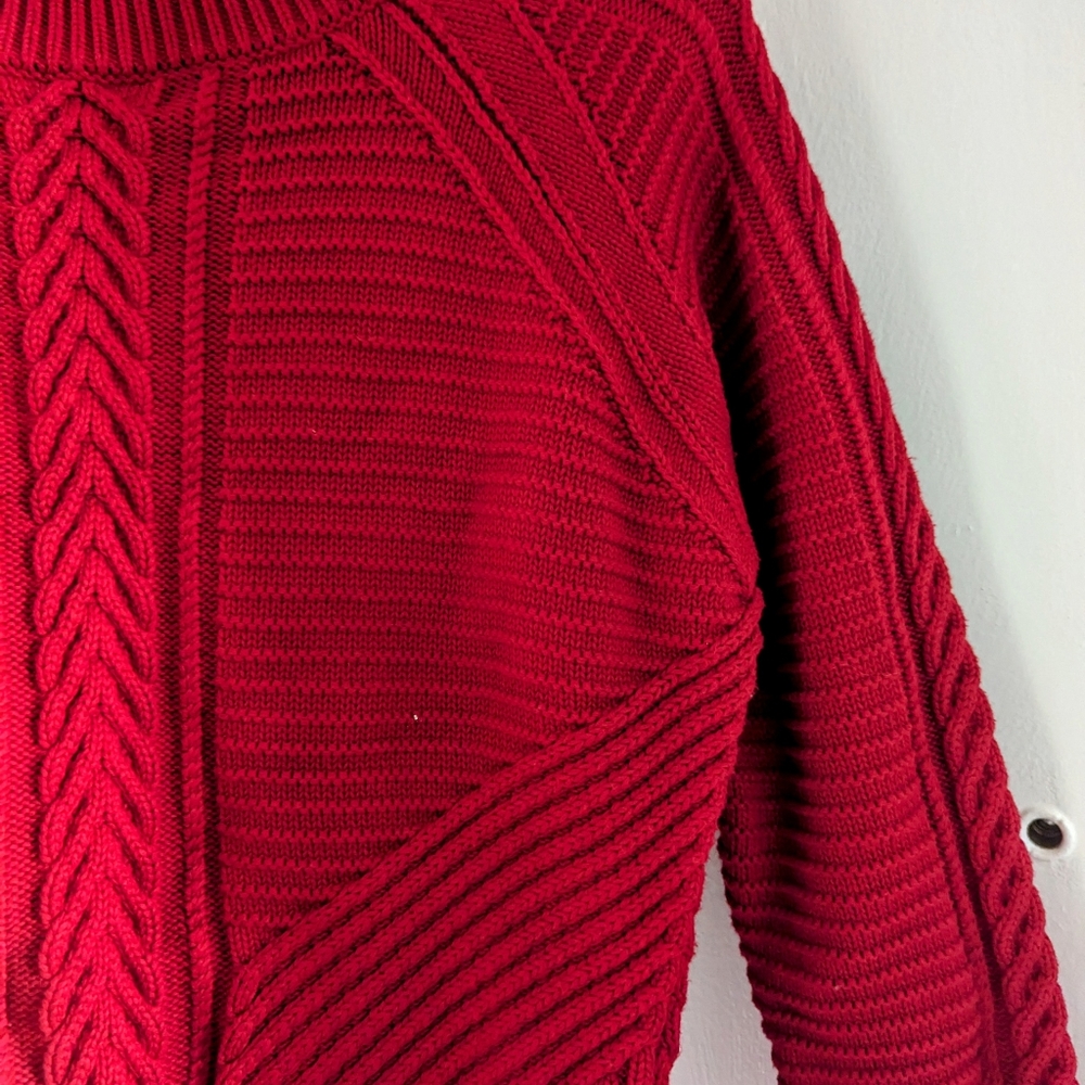 Banana Republic mockneck, textured cotton sweater